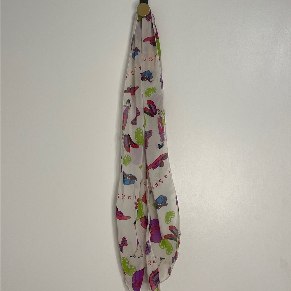 Colorful Patterned Scarf - Picture 3 of 3